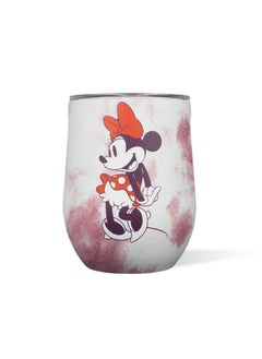 CORKCICLE Disney 12 Ounce Triple Insulated Stainless Steel Stemless Travel Cup With Lid And Silicone Bottom For Hot And Cold Drinks, Minnie Tie Dye  - Image 1