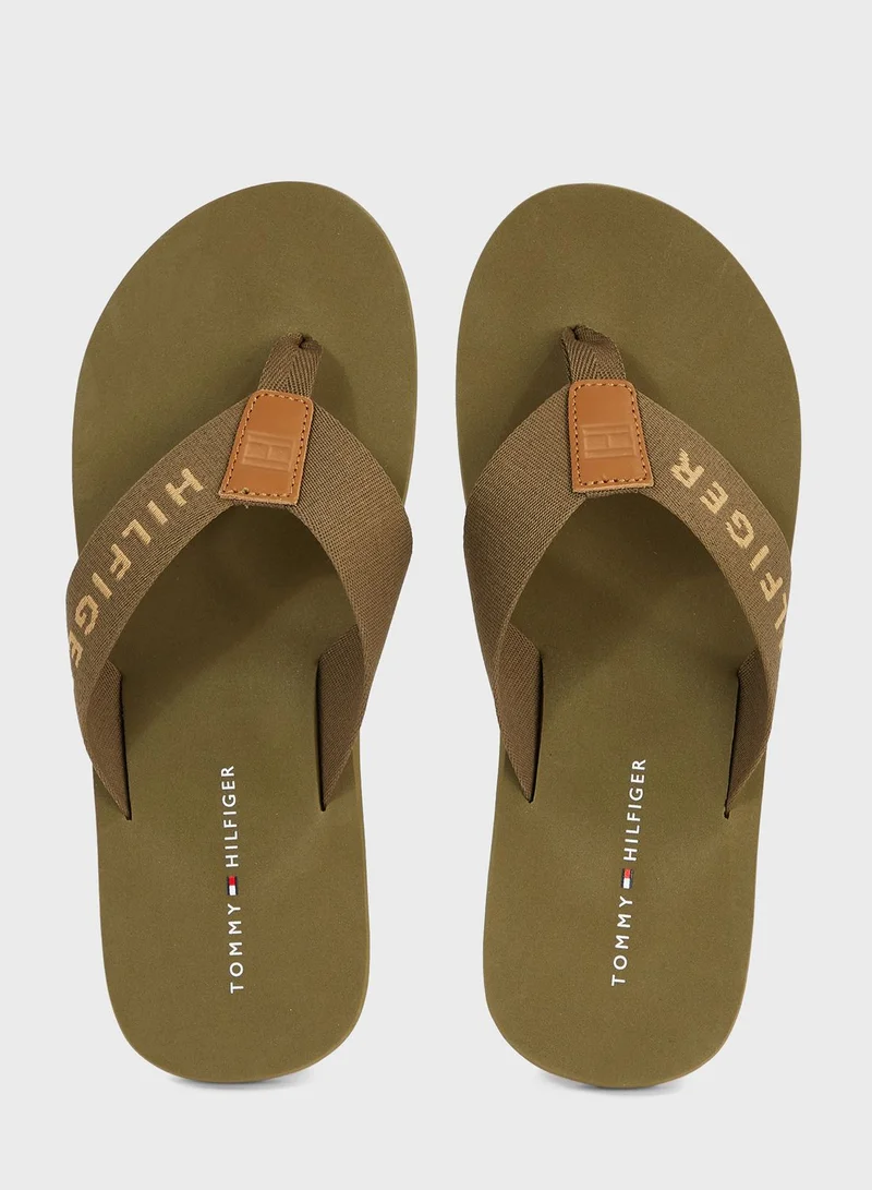 TOMMY JEANS Logo Flip Flops