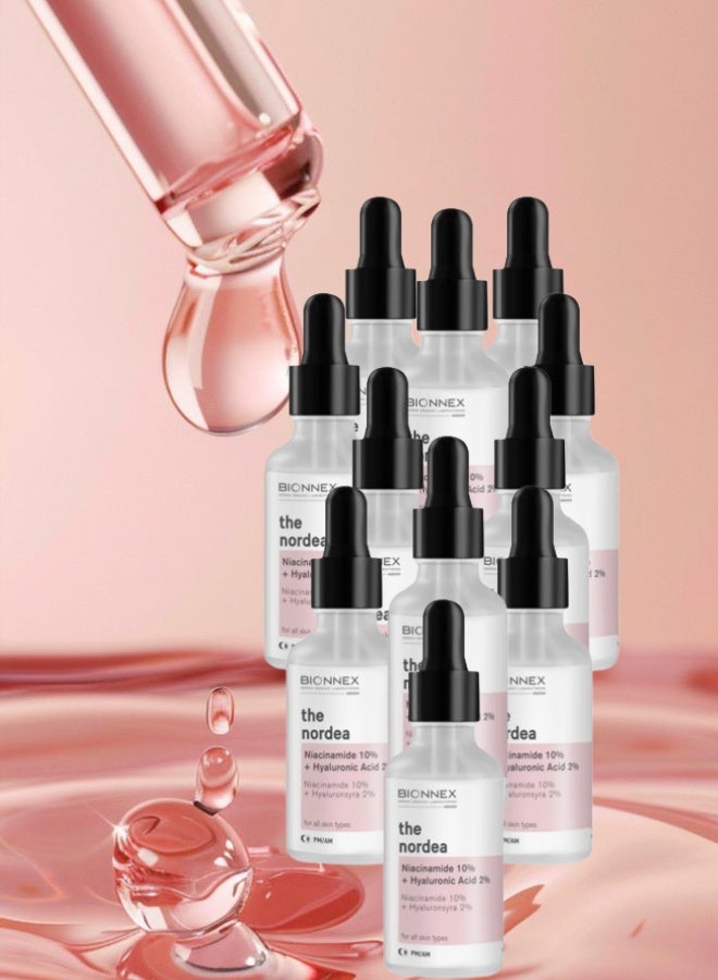 BIONNEX 11 Pieces Bionnex The Nordea Niacinamide %10+Hyaluronic Acid 2% 30ml - Image 1