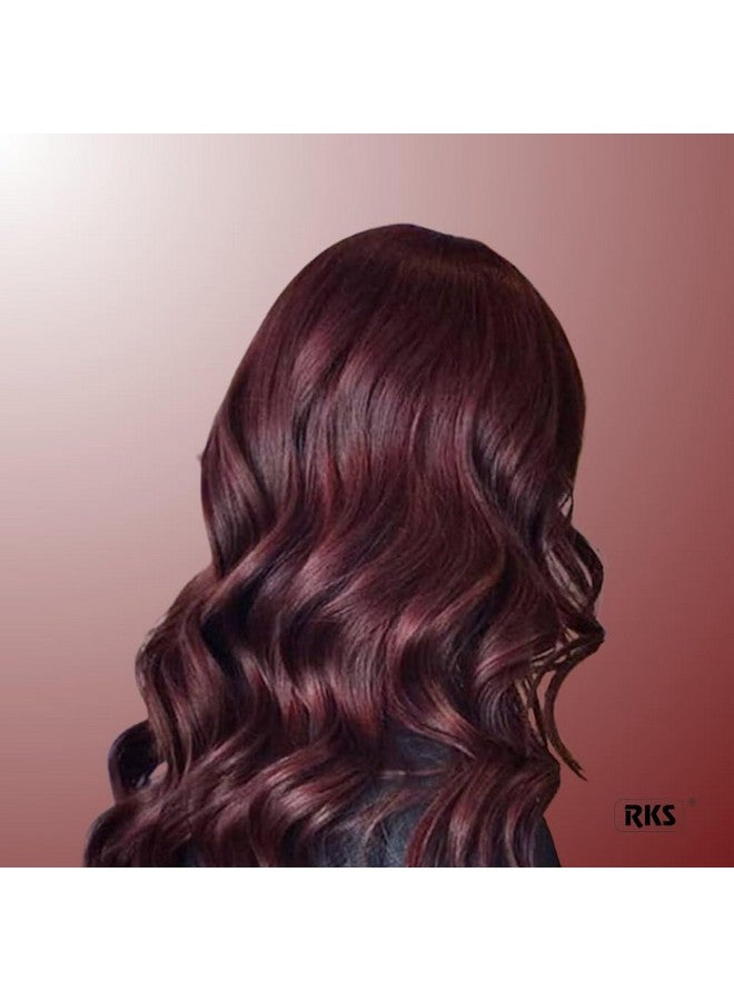 RKS Natural AFRIN's Hair Colour for Women & Men | Burgundy Herbal Hair Colour | 100% Herbal Henna Powder for Hair | Ammonia-free Colour Powder - 60g - Image 3