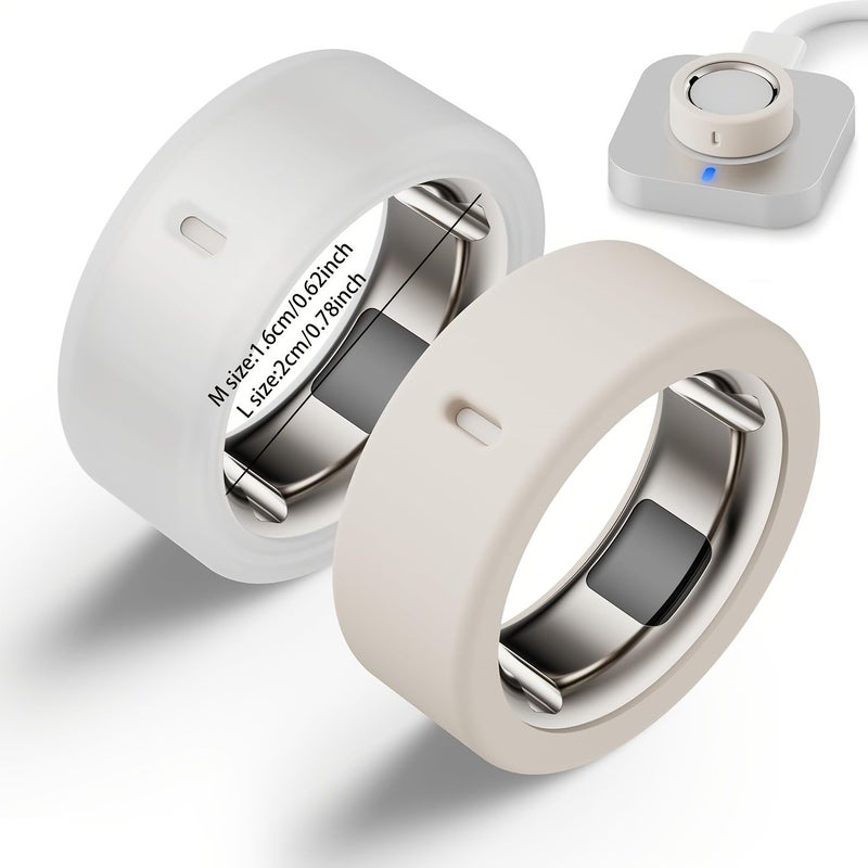 حافظة Oura Ring الواقية من الخدوش، غطاء إصبع شفاف بحجم Starlight للمقاسات 12 و13 و14 و15 - Image 3
