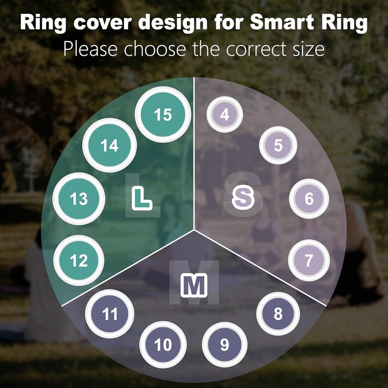 حافظة Oura Ring الواقية من الخدوش، غطاء إصبع شفاف بحجم Starlight للمقاسات 12 و13 و14 و15 - Image 4