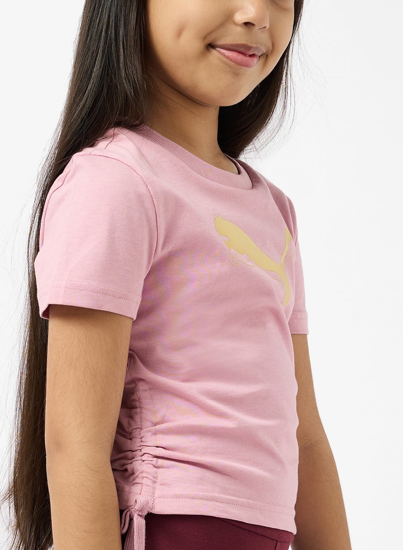 PUMA Youth Metallic Knotted T-Shirt - Image 3