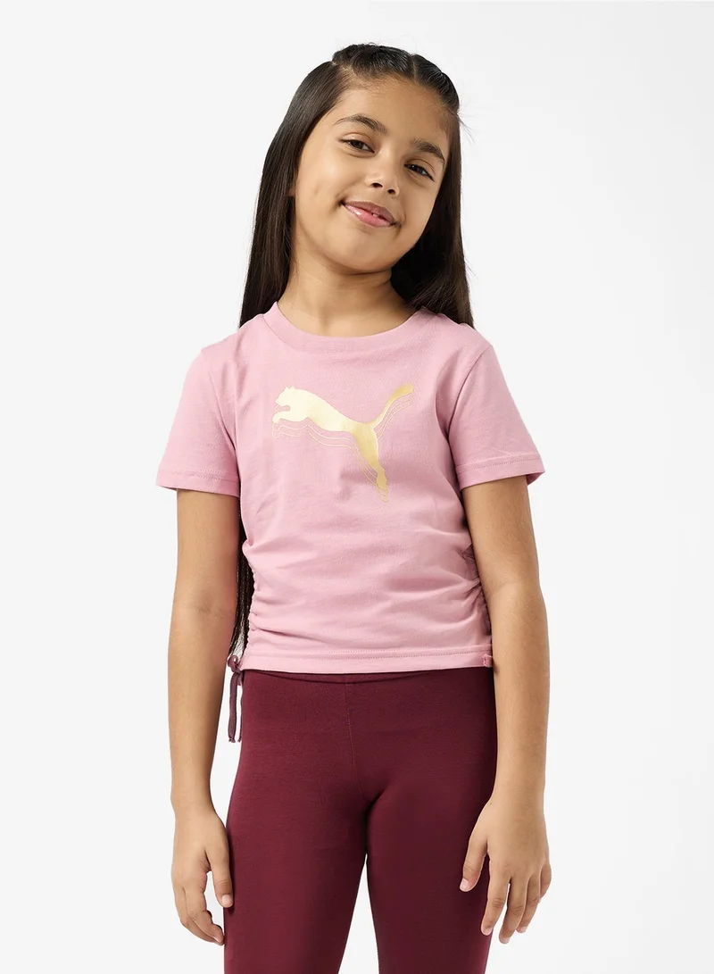 PUMA Youth Metallic Knotted T-Shirt
