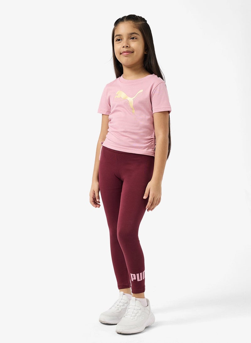 PUMA Youth Metallic Knotted T-Shirt - Image 4