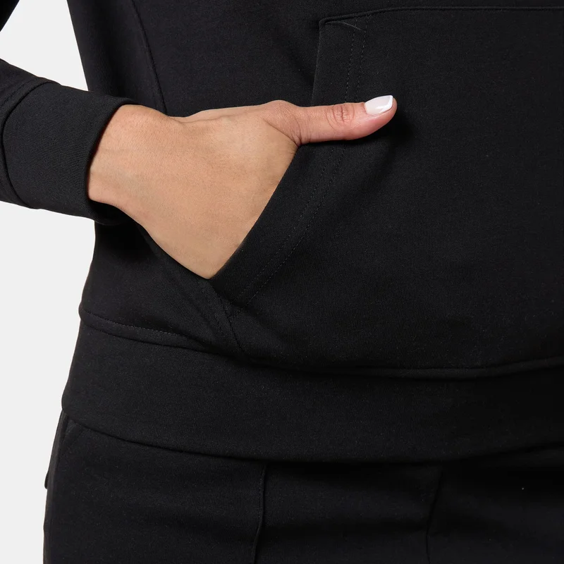 Sun And Sand Sports Black Women's Interlock Hoodie for Women | Best Price UAE