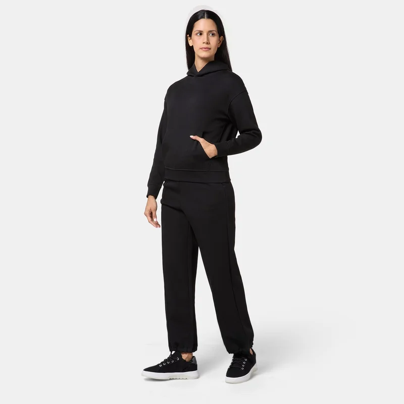 Sun And Sand Sports Black Women's Interlock Hoodie for Women | Best Price UAE