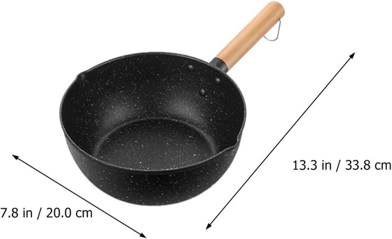 20cm Maifan Stone Non-stick Cooking Pot Thickened Soup Pan Milk Saucepan for Food Preparation without Lid - Image 2