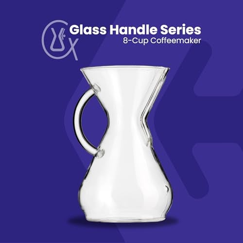 Chemex PourOver Glass Coffeemaker Glass Handle Series 8Cup Exclusive Packaging - Image 3