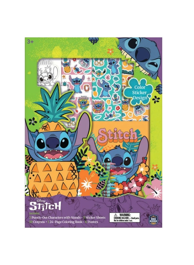 Disney Stitch Super ActivityColor,Sticker&Design Set [100203] - Image 1