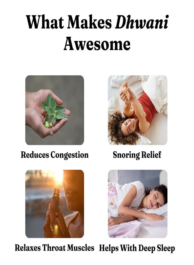 Greenatva Dhwani By Greenatva - Anti Snore Roll on, Reduces Snoring, Clears Congestion & Helps With Sleep. Marjoram, Thyme, Eucalyptus, Lemon Essential Oils Based, 10ml per bottle, Lasts More Than 60 applications, Organic, Plant Based & Vegan - Image 3