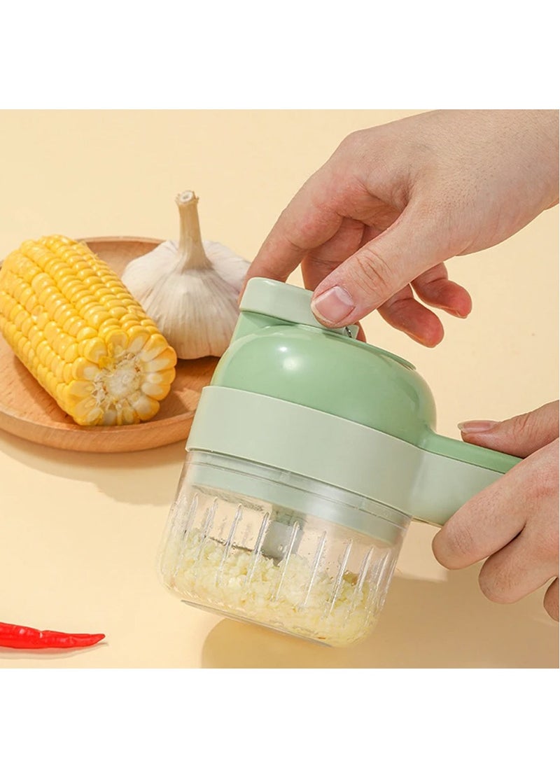 DubaiGallery قطاعة خضار وفواكه كهربائية متعددة الوظائف، آلة تقطيع الخضار بشفرة من الفولاذ المقاوم للصدأ - Image 3