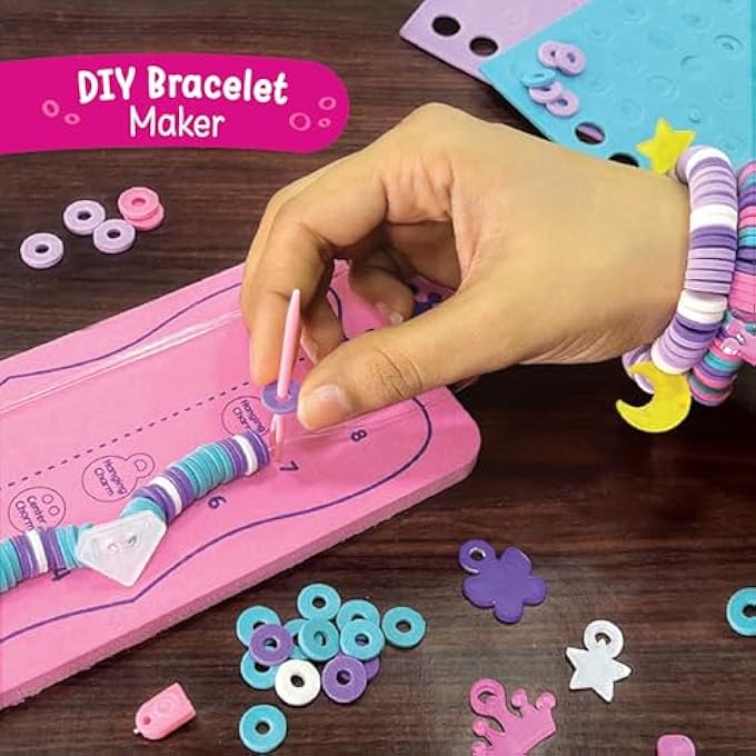 IMAGIMAKE PRINCESS CRAFT KIT FOR 5-12 YEARS | TOYS FOR GIRLS | 10 MESS-FREE ART & CRAFTS ACTIVITIES | DIY BRACELETS, UNICORN POUCH, BUTTERFLY WANDS & PHOTO FRAME | BIRTHDAY & CHRISTMAS GIFT FOR KIDS - Image 5