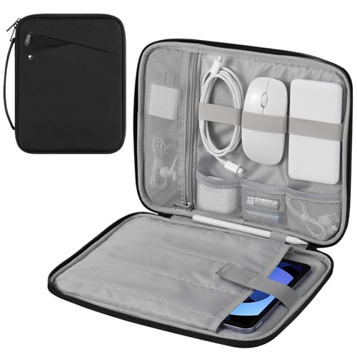 MoKo 9-11 Inch Tablet Sleeve Carrying Case with Handle, Padded Protective Travel Bag for New 11-inch iPad Air 3/Pro M5/ A16 2025, iPad 10. Gen/Air 5/4. 10.9, i-Pad 9/8. 10.2,Tab S9/S8 11, Black - Image 1