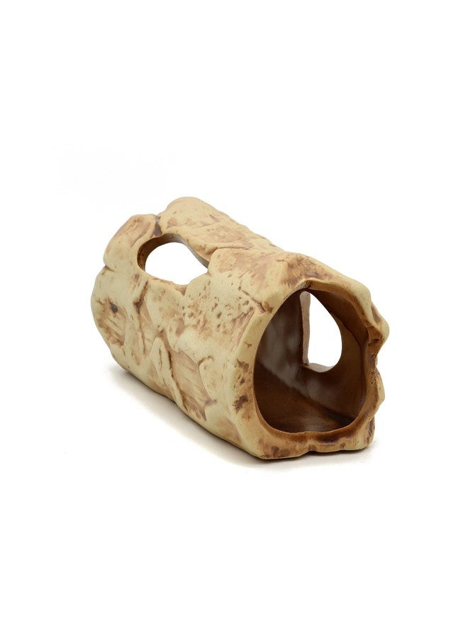 ALEGI Aquarium Decorations Log Betta Fish Tank Accessories Ceramic Cave, Betta Fish Toys Decor Hideout for Shrimp Cichlid Hiding Breeding - Image 5