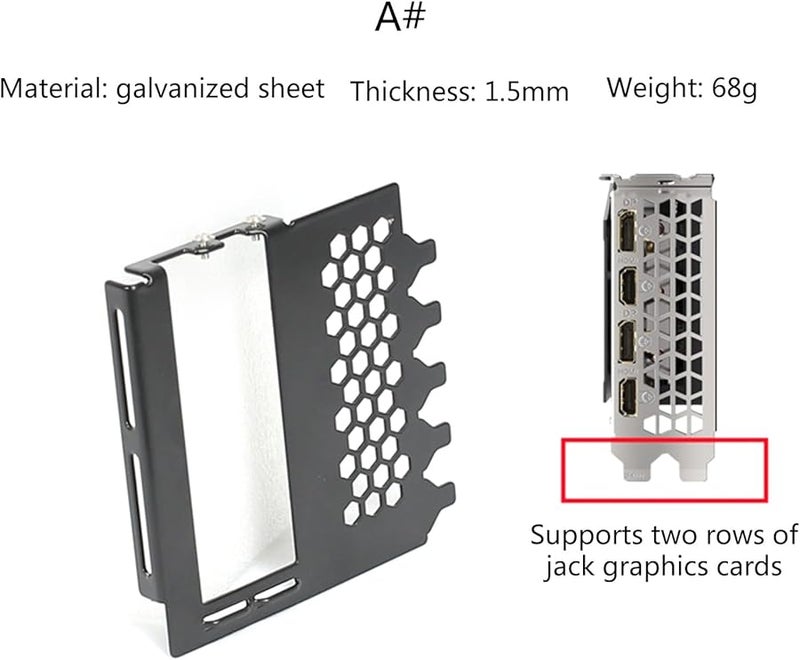 SXJ I GPU Vertical Metal Bracket 2 3 Slots Graphics Card Mount for PC Case - Image 5