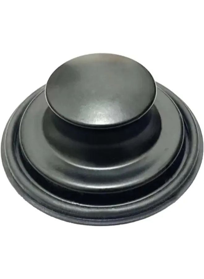 Black Kitchen Sink Stopper For 3.5 Inch Drains Heavy Duty Garbage Disposal Plug - Image 1