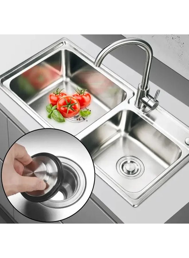 Black Kitchen Sink Stopper For 3.5 Inch Drains Heavy Duty Garbage Disposal Plug - Image 3