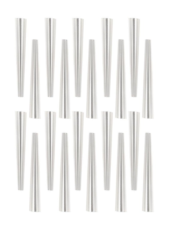 OFXDD Cannoli Forms 4.72 Inch - Cannoli Tube Set Pack of 18 Set - Cream Horn Molds for Baking Stainless Steel - Non Stick Metal Tubes for Pastry - Image 1