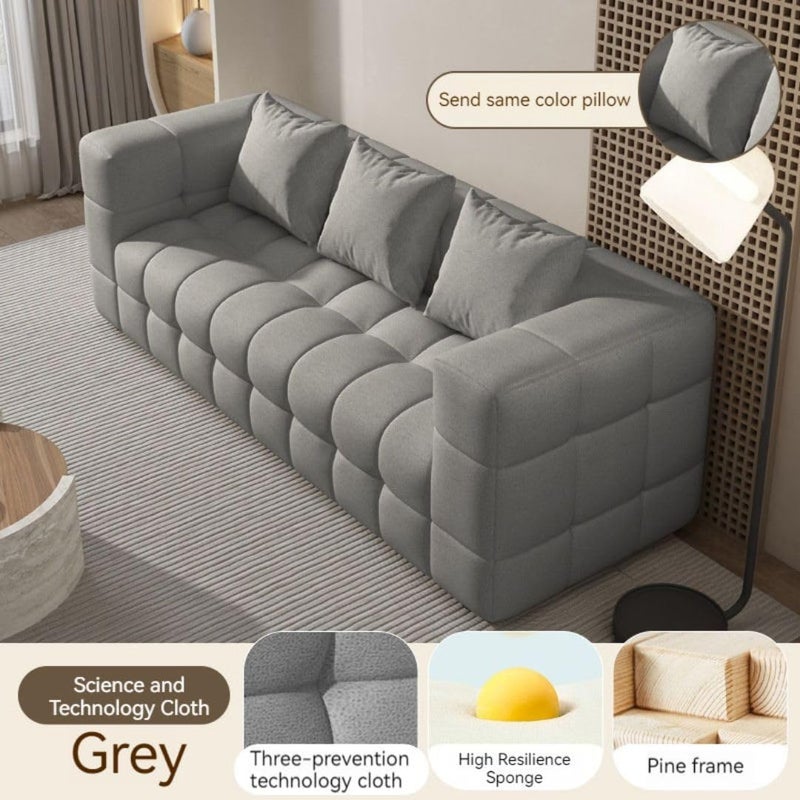 Comfynest Modern Modular Sectional Sofa - Orange - Image 3