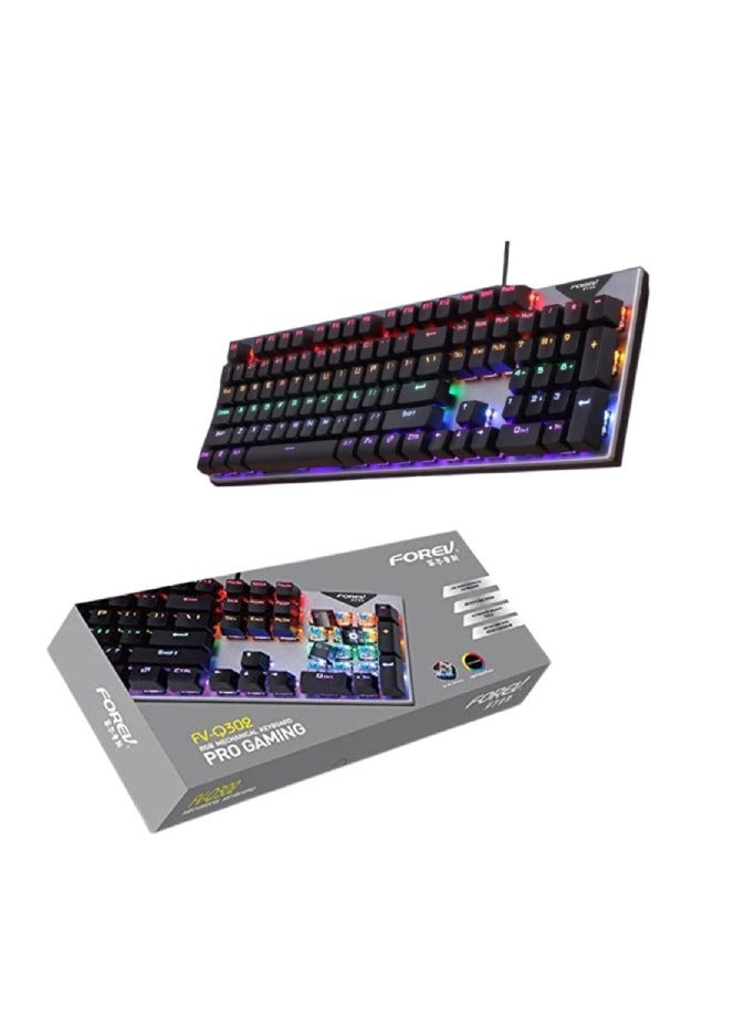 Forev Gaming RGB Waterbroof Michanical Keyboard With Blue Switches - Image 1