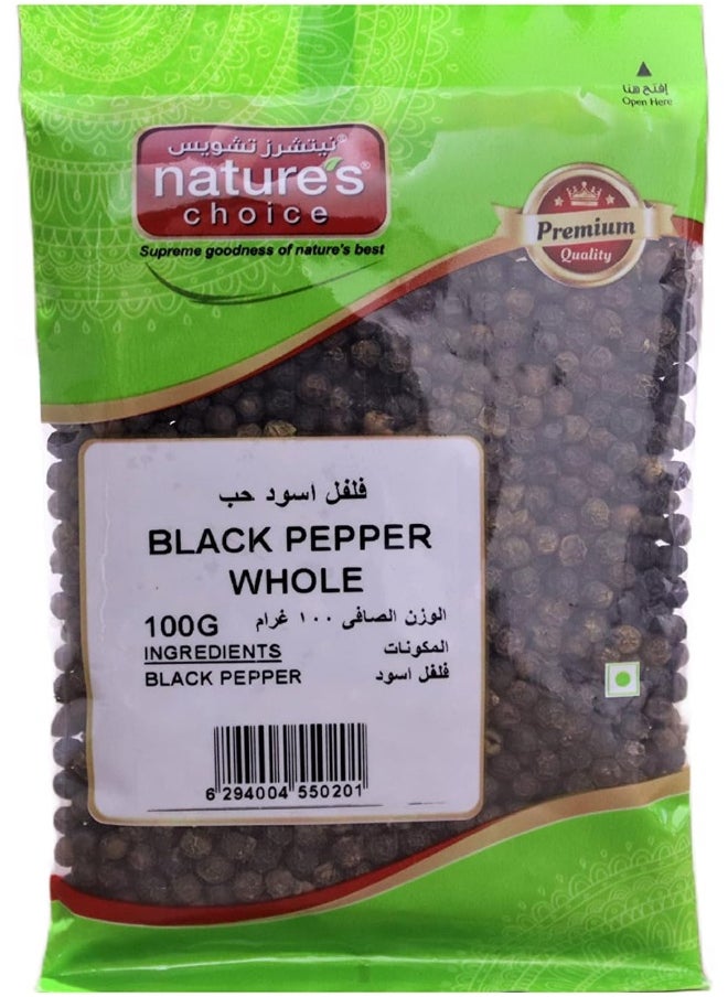 Nature's Choice Natures Choice Black Pepper Whole 100 Gm  - Image 1