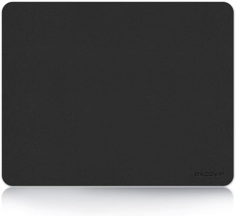 excovip Mouse Pad, Non-Slip Pu Leather Desk Pad Waterproof Desk Pad Protector, Desk Writing Mat For Office Home, Small Size（Black） - Image 1