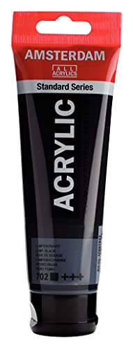 Amsterdam Standard Series Acrylic Tube 120 ml Lamp black 702 (17097022) - Image 2