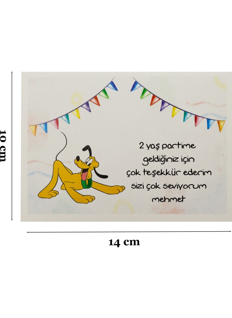 Repro Design 10X14 cm Personalizable 10 Pieces Birthday Greeting Card Model-10  - Image 2