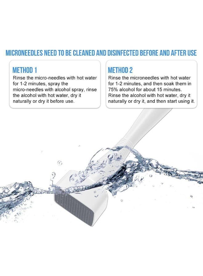 Derma Roller Stamp 140 Microneedle Skin Care Therapy Anti Aging Scar Wrinkle Derma Roller Stainless Steel Microneedle 0.50mm - Image 3