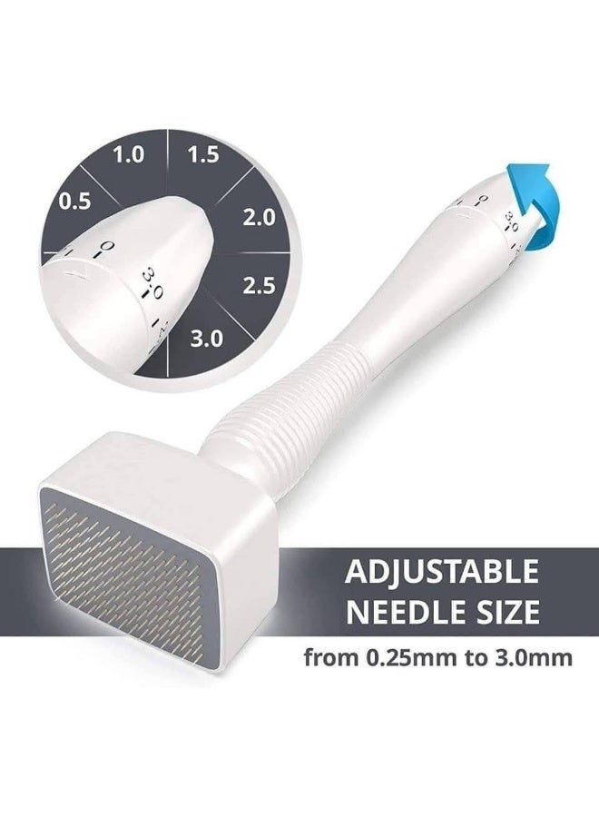 Derma Roller Stamp 140 Microneedle Skin Care Therapy Anti Aging Scar Wrinkle Derma Roller Stainless Steel Microneedle 0.50mm - Image 2
