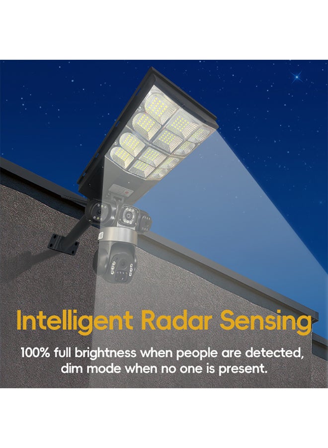 Outdoor Waterproof Security Monitoring 4G Triple Screen Intelligent Remote Control Street Lamp Solar Camera, Two-way Audio And Voice Alarm - Image 3