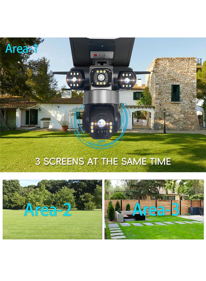 Outdoor Waterproof Security Monitoring 4G Triple Screen Intelligent Remote Control Street Lamp Solar Camera, Two-way Audio And Voice Alarm - Image 5