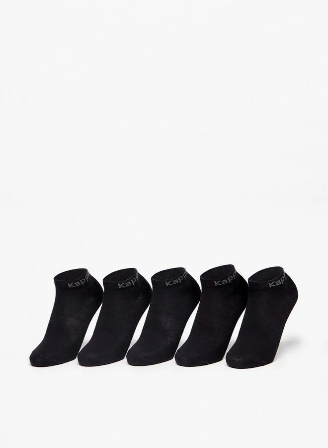 Kappa Solid Ankle Length Sports Socks - Set of 5