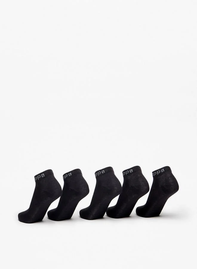 Kappa Solid Ankle Length Sports Socks - Set of 5