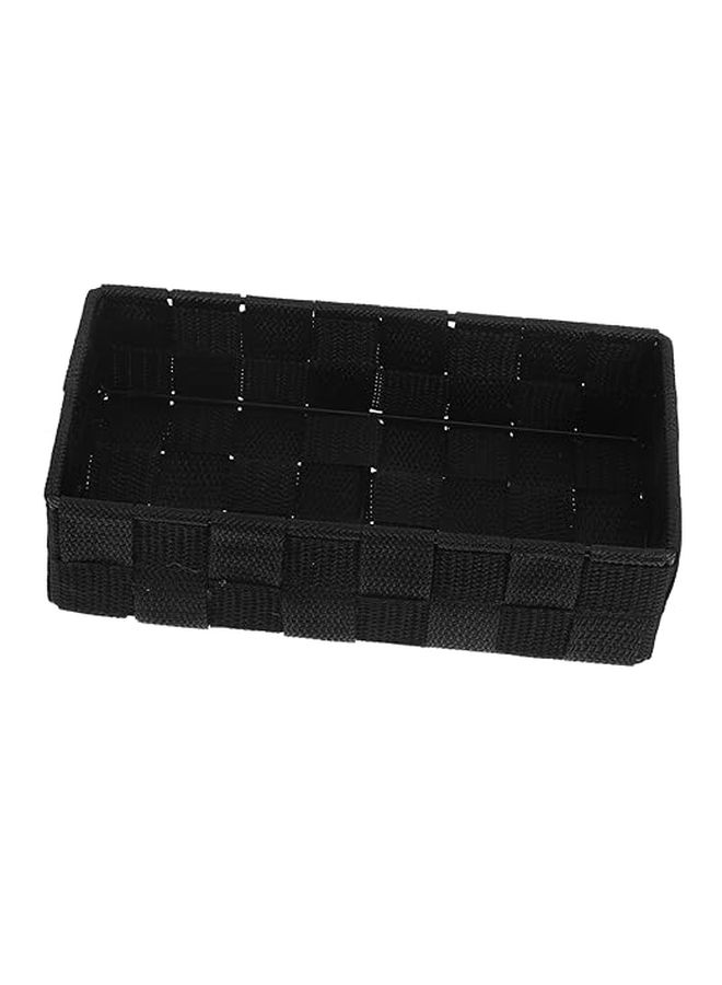 Non Woven Storage Bins Black for Bedroom Bathroom Closet Organizing Compact Design - Image 1
