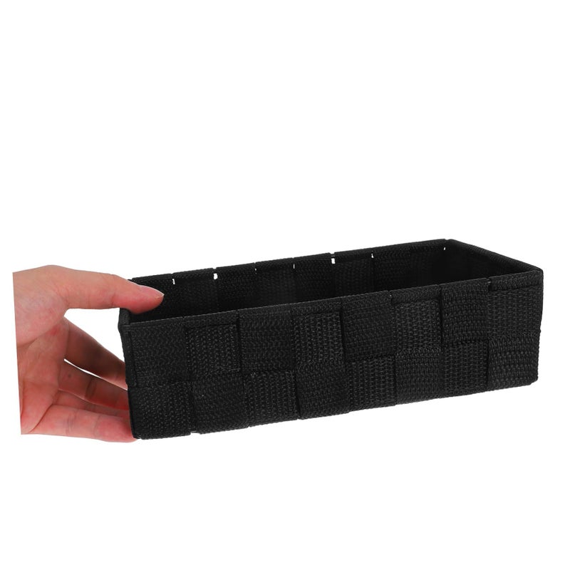 Non Woven Storage Bins Black for Bedroom Bathroom Closet Organizing Compact Design - Image 4