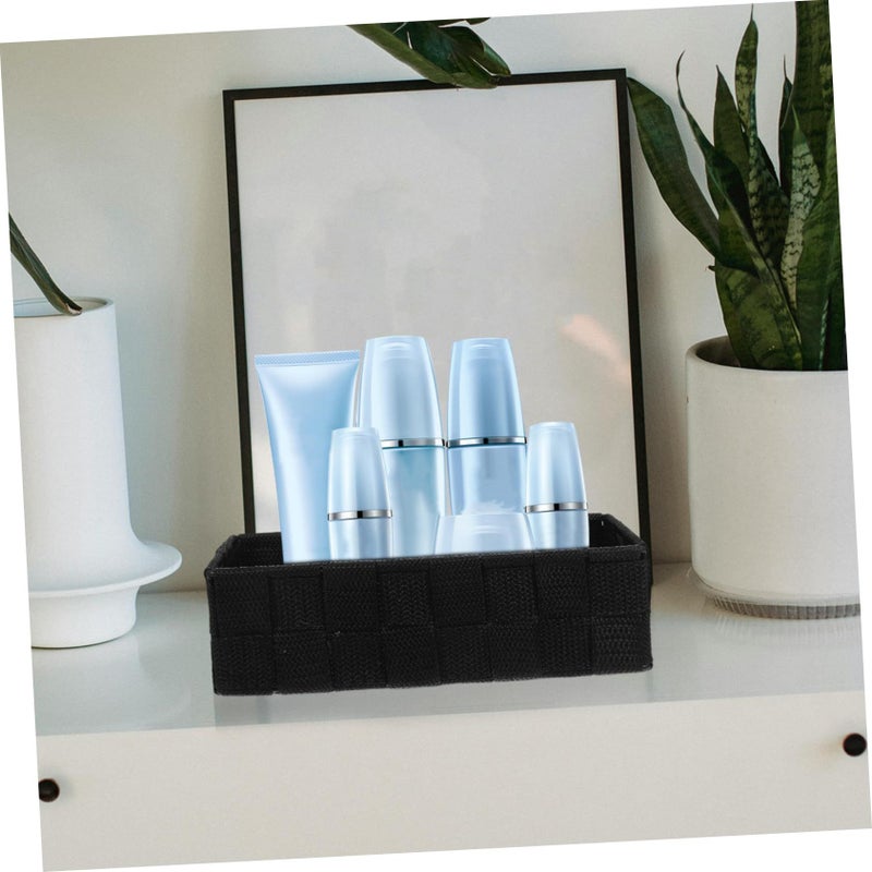 Non Woven Storage Bins Black for Bedroom Bathroom Closet Organizing Compact Design - Image 5