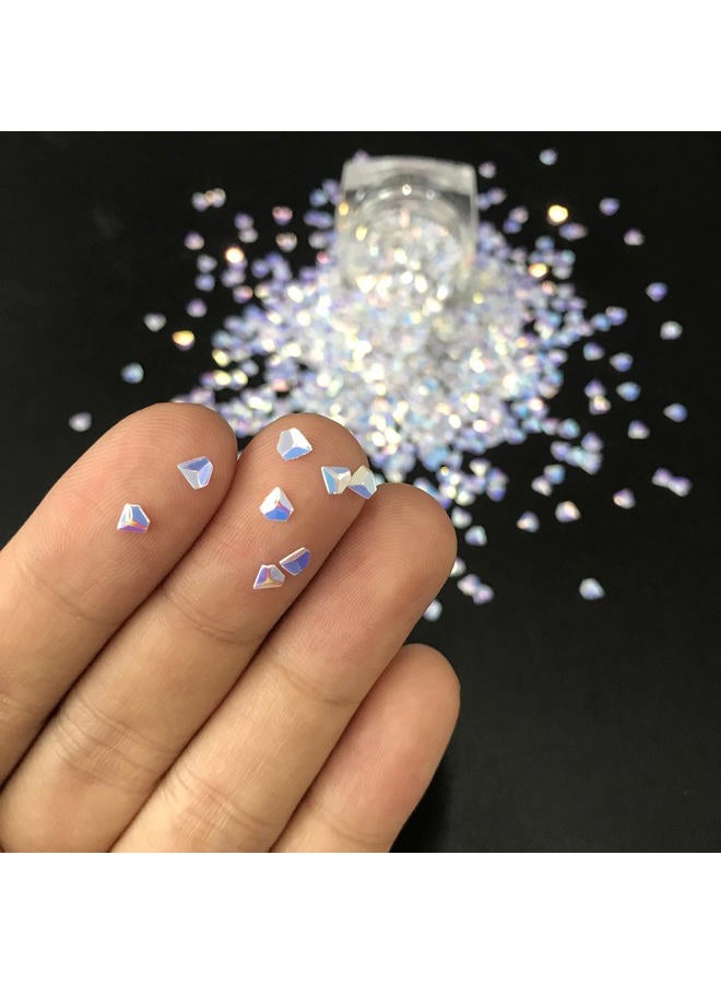 PrettyG 10 Grams/Pack - 3MM 3D Diamond Shape Glitter Sequins - Festival Rave Beauty Makeup Face Body Nail Art Decoration WF02 - Image 2