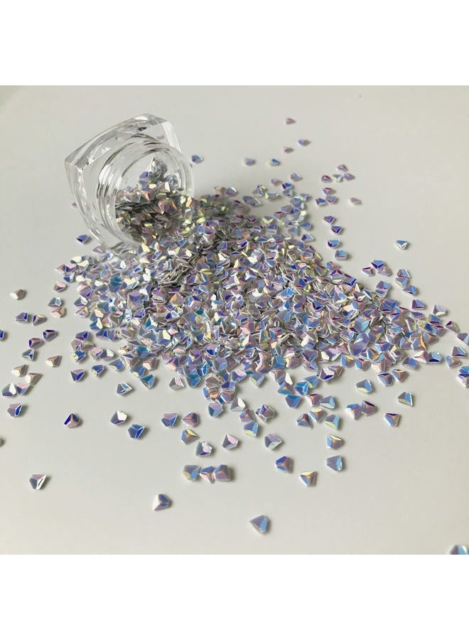 PrettyG 10 Grams/Pack - 3MM 3D Diamond Shape Glitter Sequins - Festival Rave Beauty Makeup Face Body Nail Art Decoration WF02 - Image 5