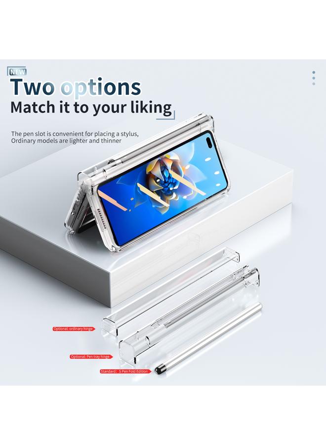 زبون جراب لهاتف Huawei Mate X2 مزود بمفصلة مطلية بالكهرباء مع قلم - Image 4