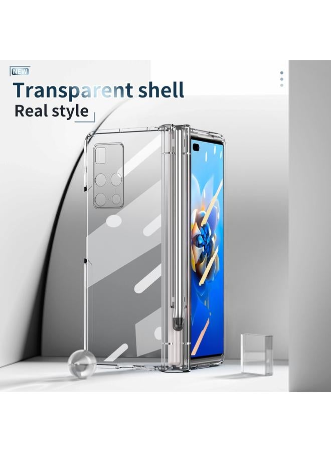 زبون جراب لهاتف Huawei Mate X2 مزود بمفصلة مطلية بالكهرباء مع قلم - Image 2