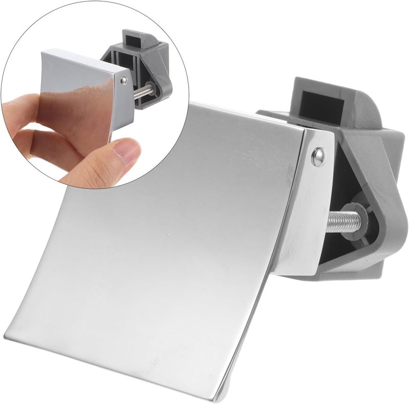 Generic Rv Push Button Latch Cabinet Lock Silver for Camper Trailer Yacht Doors and Drawers, Replacement Rv Compartment Lock with Safety Catch for Travel and Marine Use - Image 3