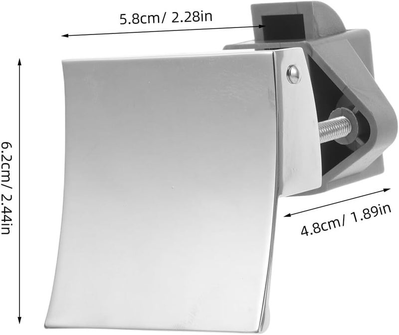 Generic Rv Push Button Latch Cabinet Lock Silver for Camper Trailer Yacht Doors and Drawers, Replacement Rv Compartment Lock with Safety Catch for Travel and Marine Use - Image 2