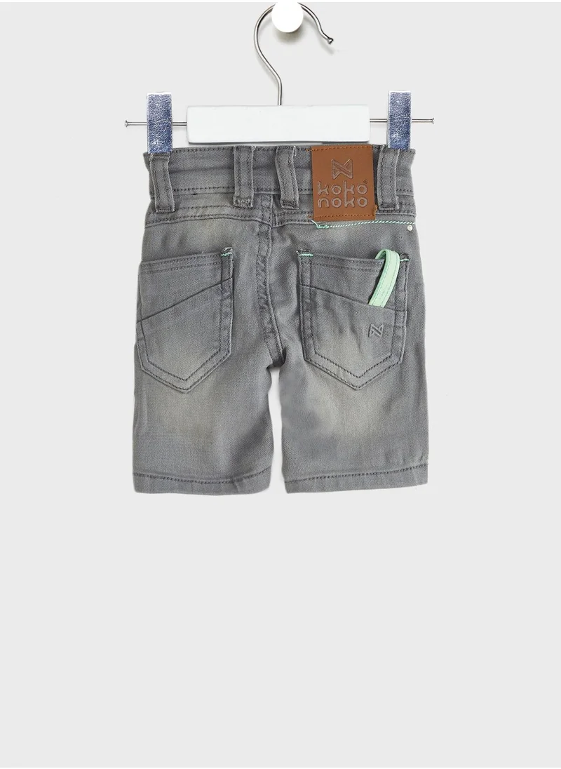 كوكو نوكو Kids Folded Hem Shorts