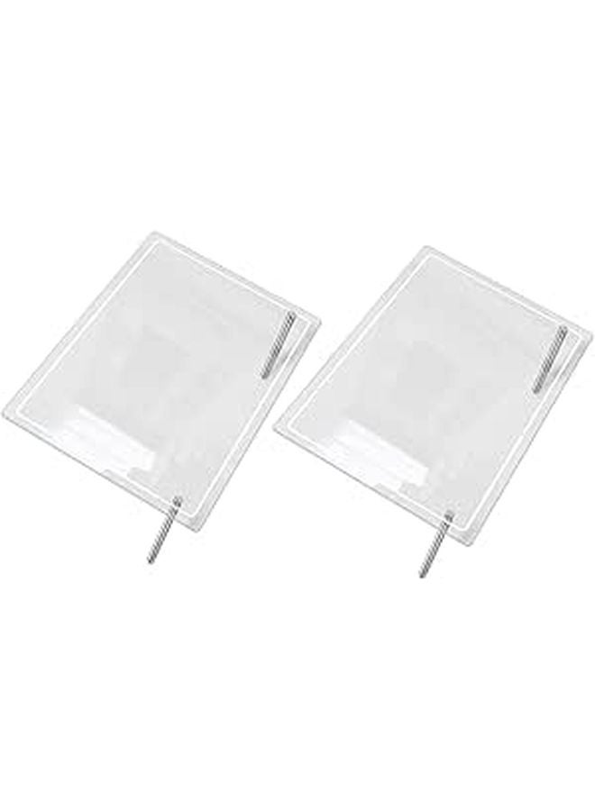 Acrylic Dry Erase Whiteboard Memo Writing Board With Push Pins For Home Office Desktop - Image 1