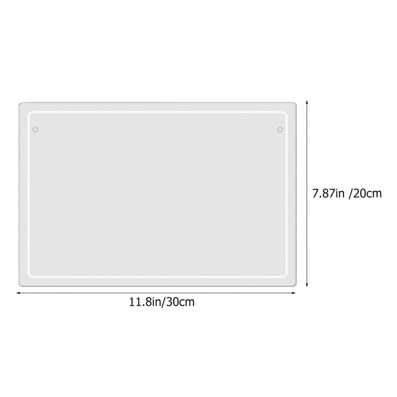 Acrylic Dry Erase Whiteboard Memo Writing Board With Push Pins For Home Office Desktop - Image 3