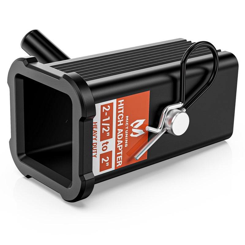 MICTUNING محول استقبال مقطورة 212 بوصة إلى 2 بوصة 25 فئة V إلى 2 فئة IIIIV مع دبوس مقطورة ومشبك