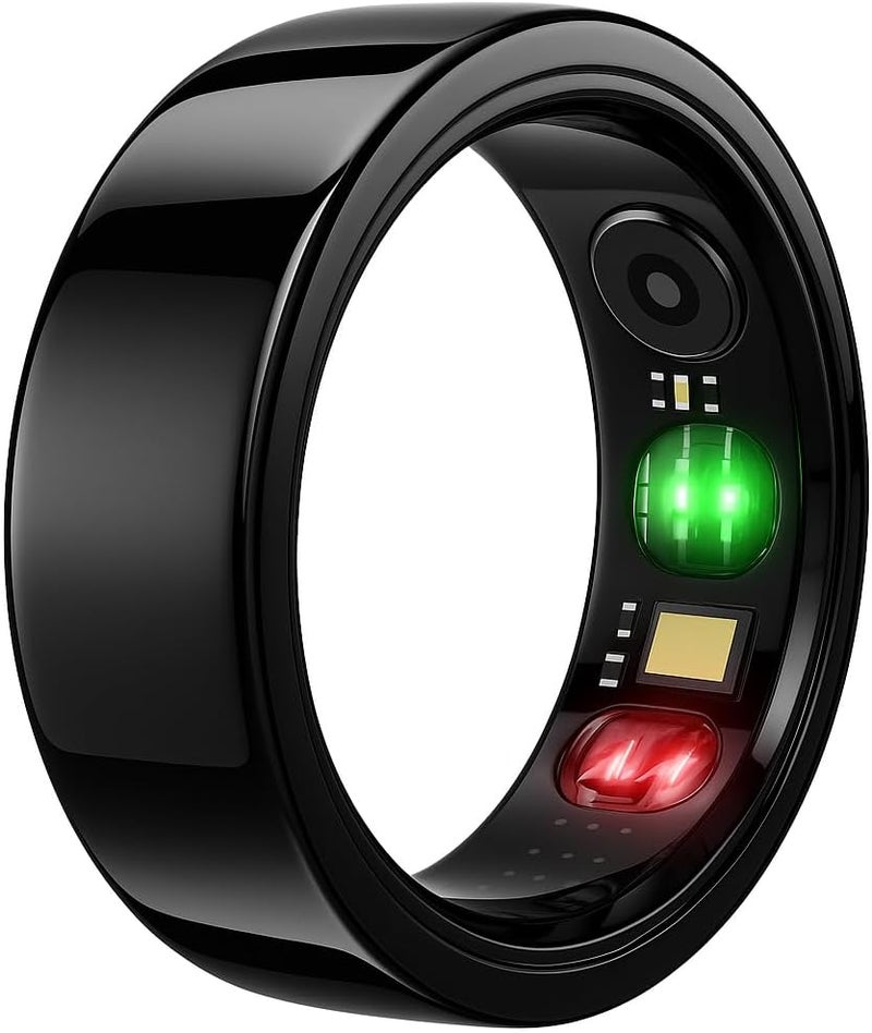 TCH Smart Ring IRing R20 Health & Fitness Tracker for Men and Women, Sleep Monitoring, Heart Rate & Blood Oxygen, Pressure, Stress Tracking, Waterproof, 7 Days Battery Life Family Care - Image 1