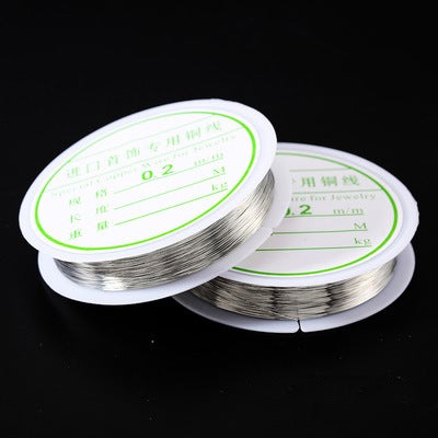 Craft Jewelry Copper Wire 0.2-1.0mm Silver 